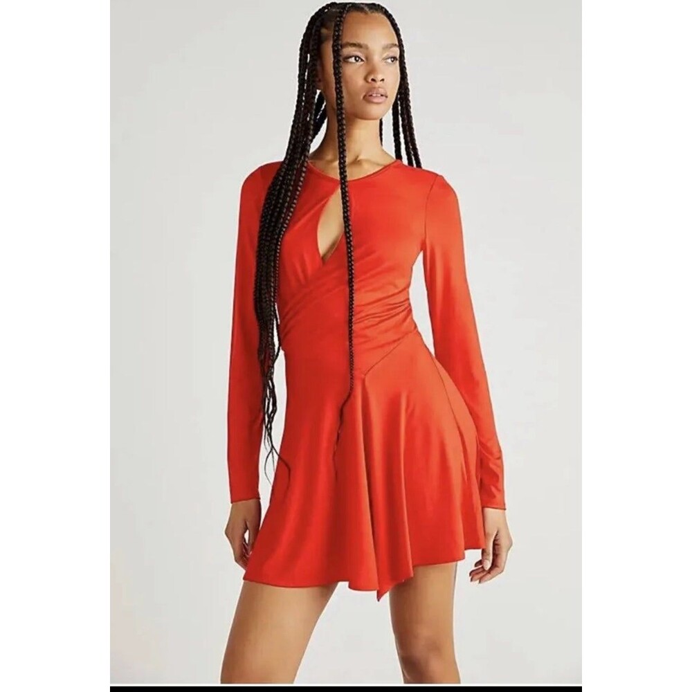 Free People Faux Wrap Mini Dress